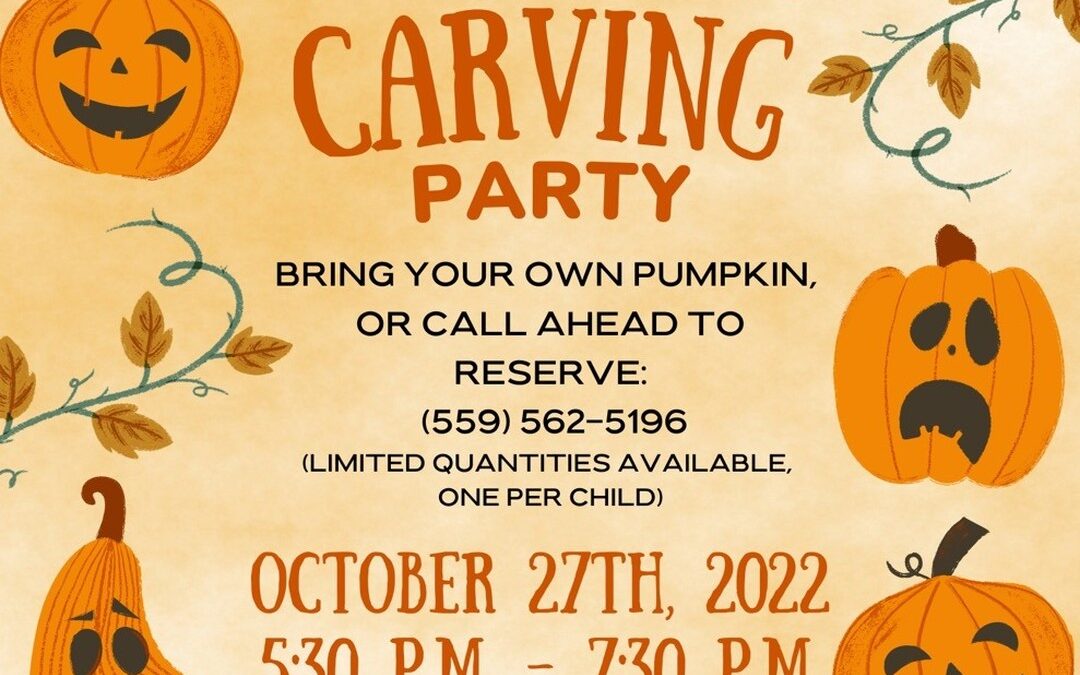2 more days until The first annual Pumpkin Carving Party. We hope to see you all…